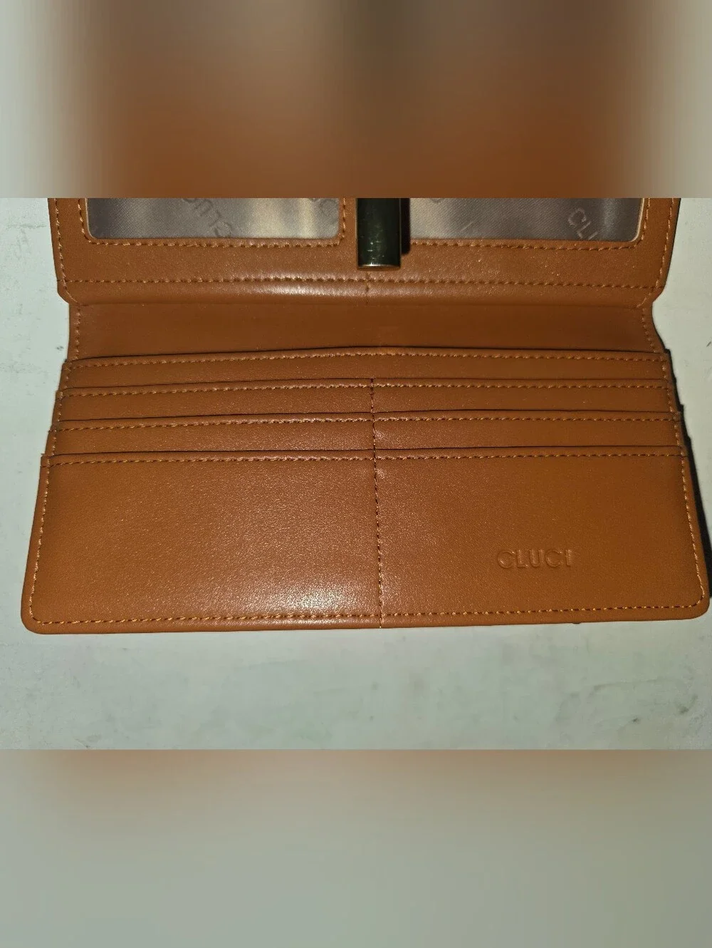 CLUCI Mile Wallet Women’s Slim Tri-Fold Faux Leather Card Holder